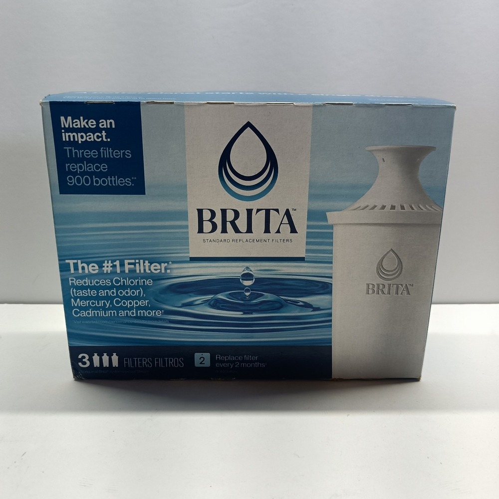 NEW SEALED 3 Pack Brita Standard Replacement Filters 2023 Made in Canada‎ OB03
